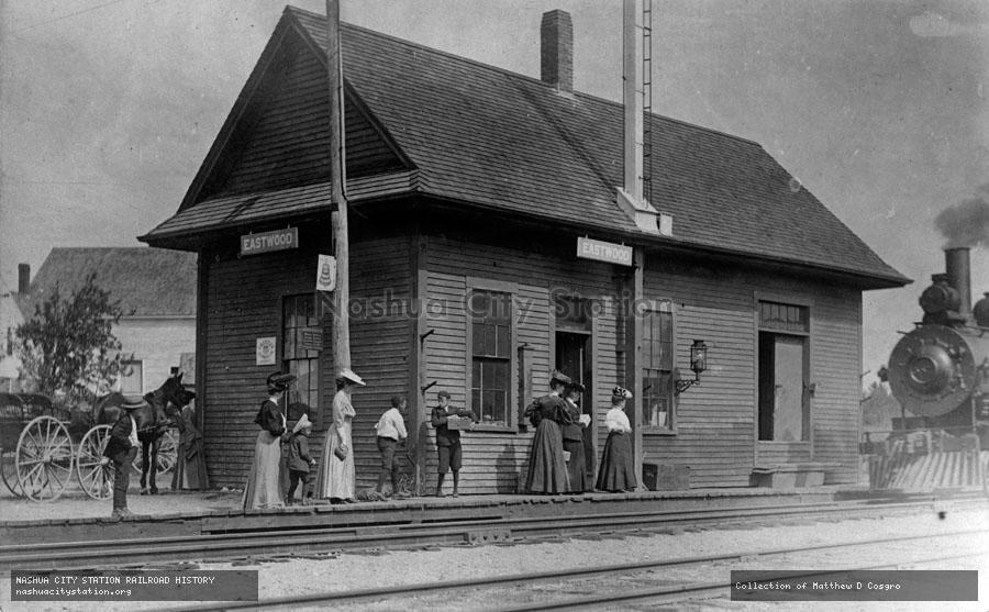 Postcard: Railroad Station, Eastwood, Maine